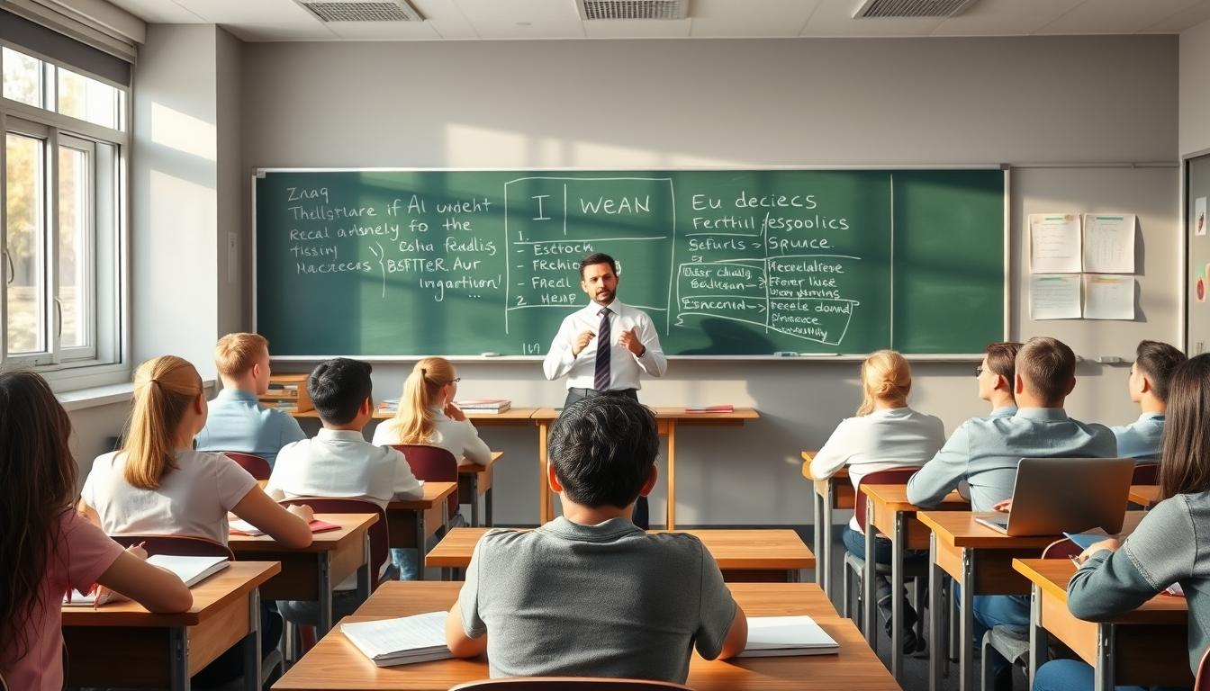 Student using a study guide to organize academic notes