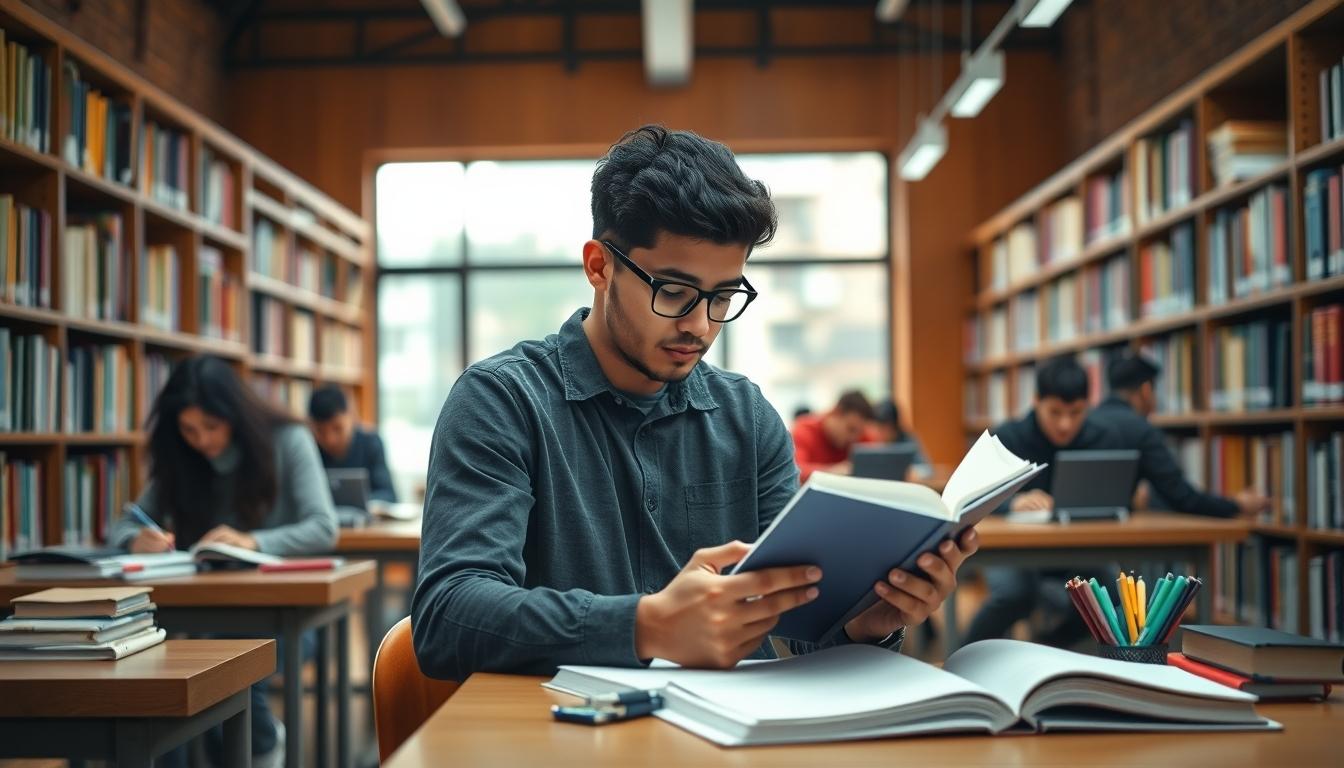 Student using online courses for flexible education